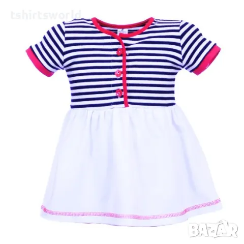 Нова бебешка моряшка рокля с копченца