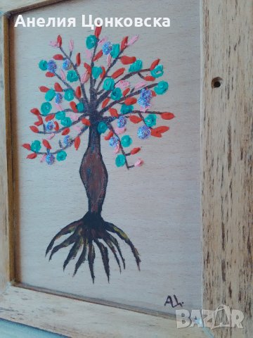"Дървото на живота",акрил върху дърво, снимка 7 - Картини - 37167325