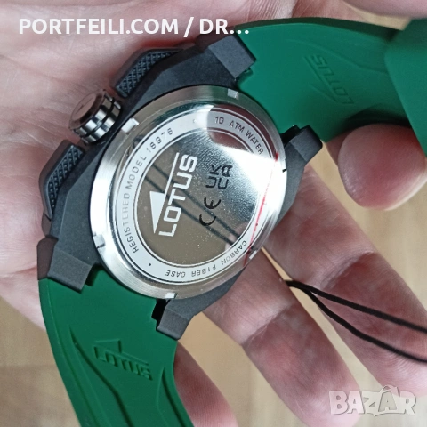 Нов Хронограф Lotus с карбонова каса, 100м, MIYOTA Serie OS, снимка 13 - Мъжки - 54051991