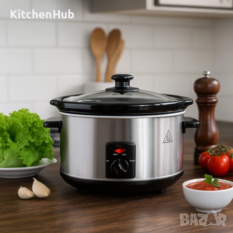 Slow Cooker тенджера Royalty Line SLC1012/SLC1013 – спестява време, съхранява вкуса, снимка 3 - Съдове за готвене - 52381977