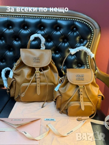 Miu Miu Дамска Раница Естествена Кожа Миу Миу - Налични Различни Цветове Код SK865, снимка 8 - Раници - 53226620