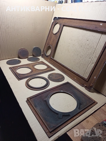 Соц Стара Голяма Чугунена Плоча За Камина Камини Барбекю Барбекюта. , снимка 4 - Антикварни и старинни предмети - 52818293