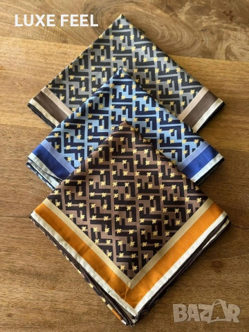 Дамски Шалове - Коприна ⚜️ FENDI , снимка 6 - Шалове - 53021459