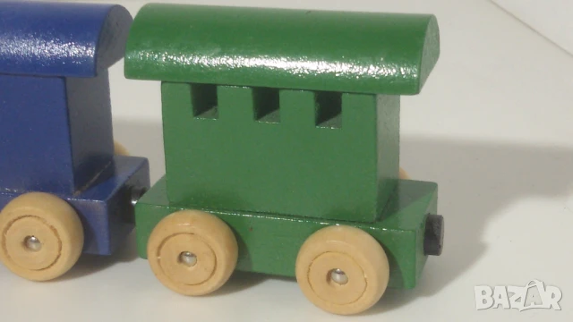 Дървено влакче от 4 части с магнит, снимка 6 - Влакчета, самолети, хеликоптери - 51076354