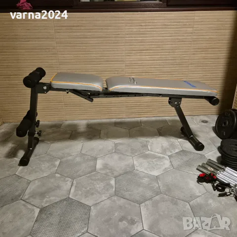 Регулируема фитнес лежанка HEB-1201, снимка 8 - Фитнес уреди - 55734750