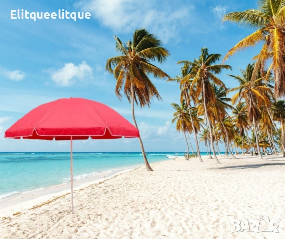 Функционален чадър за градина и плаж – Ø2.70 м, височина 2.50 м, снимка 9 - Други стоки за дома - 52182541