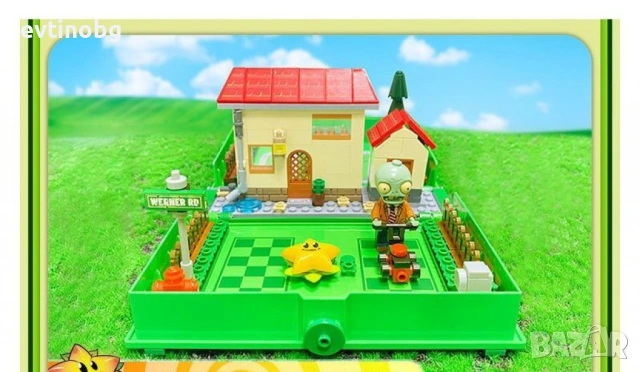 Конструктор "Зомбита срещу растения" 229 части – Приключение за малки строители, снимка 7 - Конструктори - 54067417