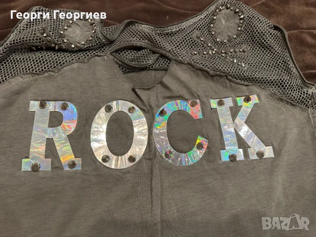 Уникална, нестандартна блузка, снимка 4 - Тениски - 50626173