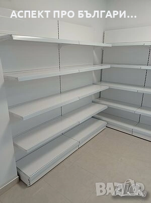 Островни /двустранни стелажи за магазини, супермаркети, аптеки, снимка 10 - Стелажи и щандове - 52158236