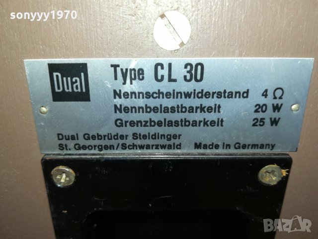 DUAL CL 30-MADE IN GERMANY 2701222033, снимка 7 - Тонколони - 35584211