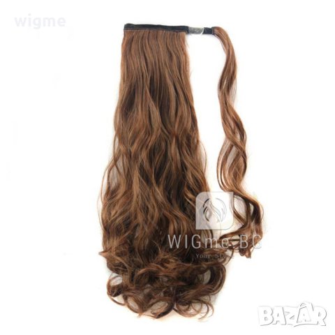 Къдрави опашки с велкро закрепване, снимка 3 - Аксесоари за коса - 31291222