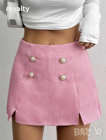 Дамска розова пола панталон