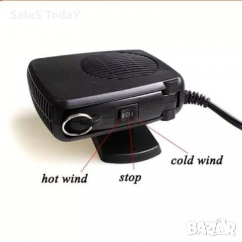 Печка духалка за кола 12V 150W, размразител, термовентилатор, духалка, снимка 3 - Аксесоари и консумативи - 39017888