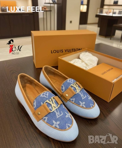 Louis Vuitton ⚜️ Естествена Кожа ⚜️ Дамски Обувки , снимка 3 - Дамски ежедневни обувки - 54072341