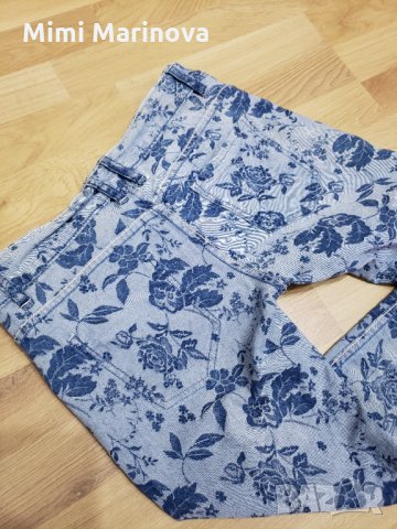 Двулицеви дънки Denim с принт цветя две лица, снимка 7 - Дънки - 31144248