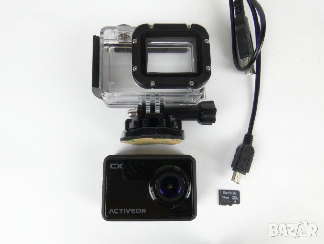 Екшън камера ACTIVEON CX + 16GB карта, снимка 1 - Камери - 38003742