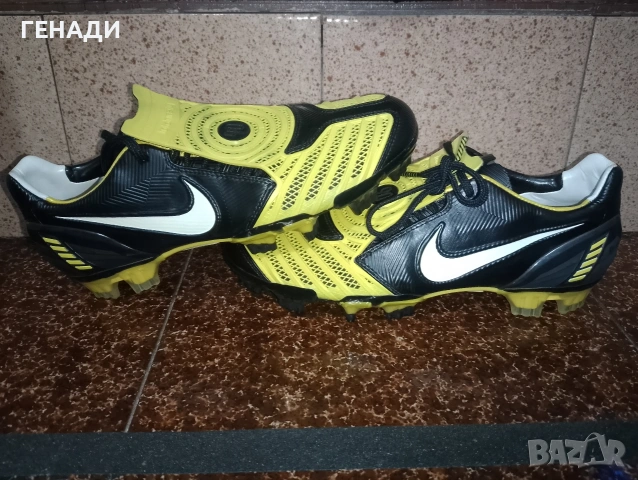 Бутонки Nike T90 Laser II yellow air zoom 40,5 размер., снимка 2 - Спортни обувки - 54284502