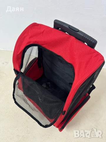Куфар за транспорт и раница 2в1 за домашни любимци PawHut, снимка 9 - За кучета - 52594096