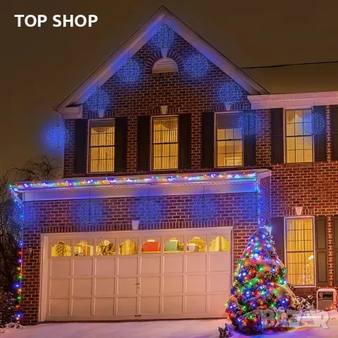 Acxilexy соларни 3D Сгъваеми сферични светлини 30 CM 120LED водоустойчиви, с 8 режима и дистанционно, снимка 4 - Лед осветление - 49515897