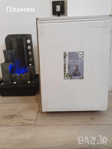 Градински фонтан ш.31, д.23, в.40 см, водопад с осветление, снимка 12 - Градински мебели, декорация  - 44687787