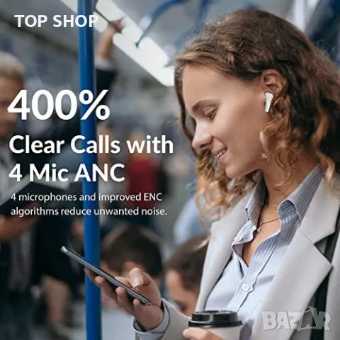 Нови безжични спортни слушалки с калъф за зареждане и шумопотискане, снимка 2 - Bluetooth слушалки - 49451078