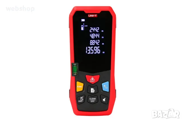 Лазерна ролетка UNI-T до 40 метра + батерия и калъф, снимка 6 - Измервателни инструменти - 48659894