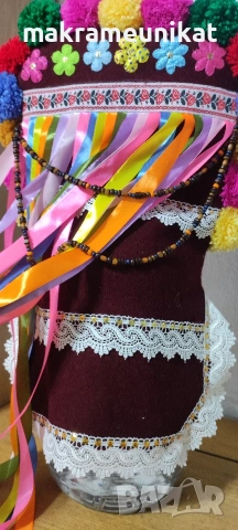 Кукерска маска, гугла, ръчна изработка, капашон,Новодел, Сурва, Кукерландия, снимка 6 - Колекции - 42880006