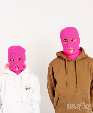 Зимна шапка маска - Purple Neon Balaclava, снимка 3 - Шапки - 30397928