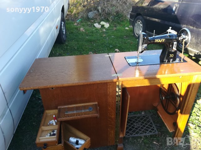 PFAFF-GERMANY-АНТИКА В СВЕЖ ВИД 0112211833, снимка 4 - Антикварни и старинни предмети - 34995983