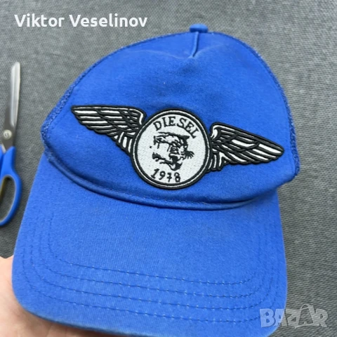 Diesel Шапка с Козирка One Size Trucker Синя, снимка 3 - Шапки - 51069908