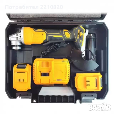 ФЛЕКС - Ъглошлайф на БАТЕРИИ с 2 батерий 36V 5AH, снимка 2 - Куфари с инструменти - 51541818