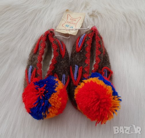  Детски пантофи от чиста вълна №19/20 - НОВИ, снимка 12 - Детски пантофи - 35026084