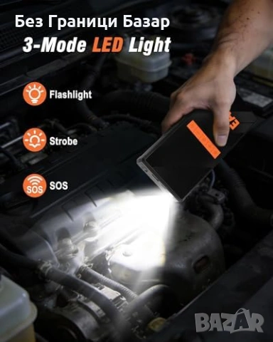 Нов Устройство за палене на акумулатор 4000A с компресор помпа кола, снимка 7 - Друга електроника - 53876180