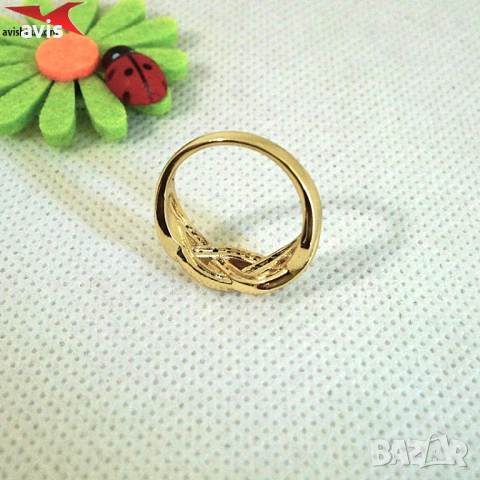 Пръстен с 14К златно покритие 224878, снимка 3 - Пръстени - 54234321