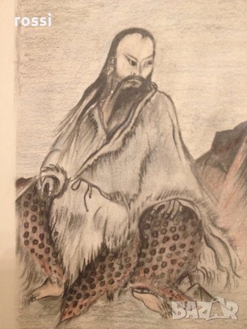 Китайска картина -цветна графика 1985 г. оригинал с рамка, снимка 3 - Картини - 30624463