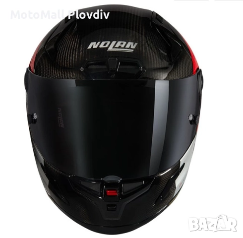 Каска Nolan X-804 RS Ultra Carbon Combo Gara 351 Black Gray Red – Гланц ECE 22.06, снимка 4 - Аксесоари и консумативи - 51889732