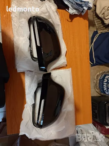 Черни странични капаци за огледала Audi A4 A5 B8 A3 8P A6 C6 Q3 – Пълен заместител с клипсове