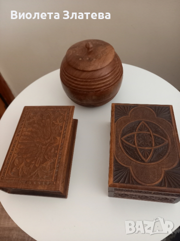 Дървена кутия, снимка 2 - Антикварни и старинни предмети - 44806499