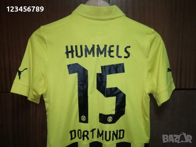 Borussia Dortmund Hummels оригинална тениска фланелка Борусия Дортмунд Шампионска Лига Puma, снимка 3 - Тениски - 52387978