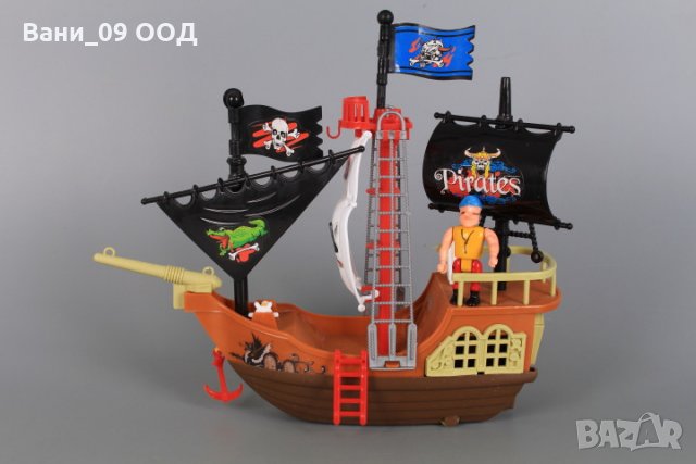Детски пиратски кораб с аксесоари, снимка 2 - Влакчета, самолети, хеликоптери - 35119112