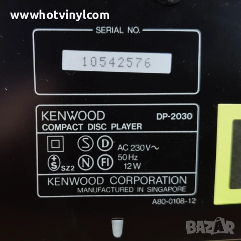Компакт диск плейър Kenwood DP-2030, снимка 4 - CD дискове - 53333249