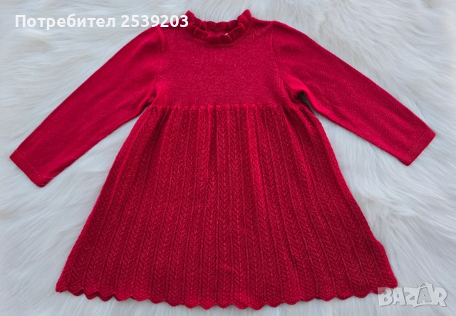 Детска Коледна рокля H&M 12-18 месеца, снимка 10 - Бебешки рокли - 52232375