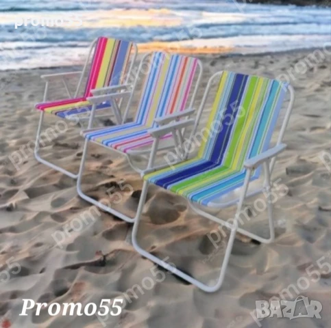 Сгъваем Плажен Стол Сгъваем стол за къмпинг, пикник до 80кг, снимка 4 - Къмпинг мебели - 50586011