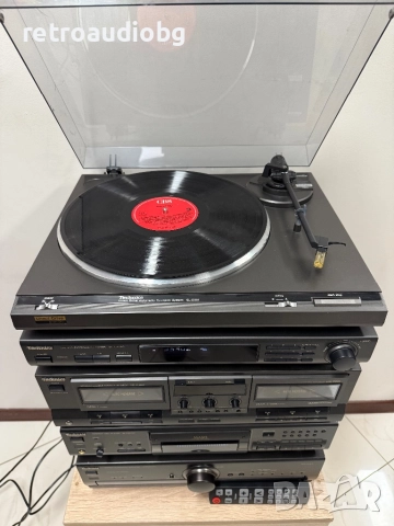 🔊Ретро аудио система TECHNICS - усилвател, сд плеър, двукасетъчен дек, тунер, грамофон и колони🔉, снимка 3 - Аудиосистеми - 52923059