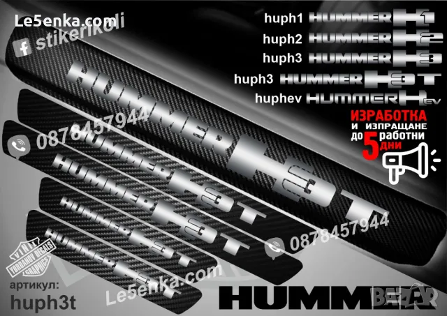 ПРАГОВЕ карбон HUMMER Hev фолио стикери huphev, снимка 5 - Аксесоари и консумативи - 44019395