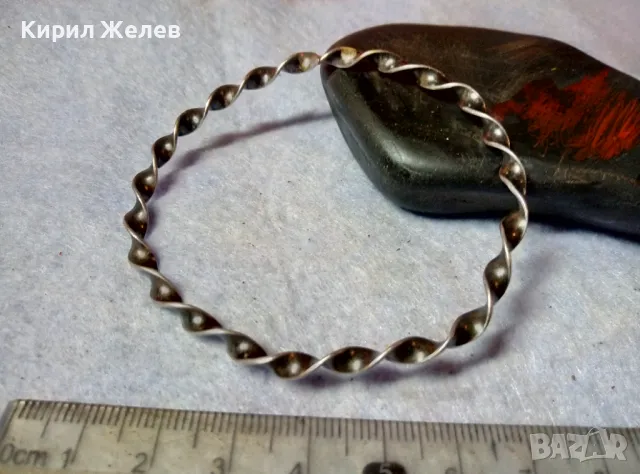 СТАРИННА СРЕБЪРНА ГРИВНА МНОГО ВИСОКА ПРОБА СРЕБРО ПАТИНА РЕТРО ПЛЕТКА РЪЧНА МАЙСТОРСКА РАБОТА 47972