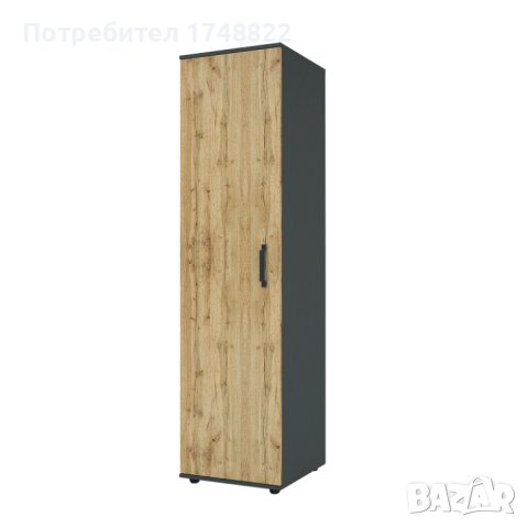 Модулна система " ВИВА" за дневна антрацит/дъб вотан, снимка 4 - Секции и витрини - 42373742