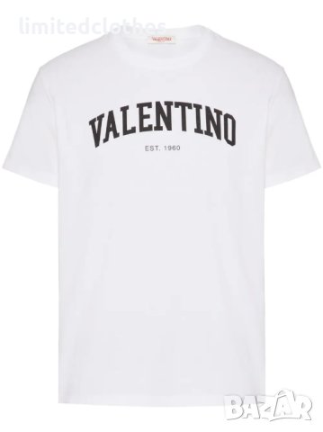VALENTINO White Logo Print Мъжка Тениска size M (S) и XXL (XL), снимка 2 - Тениски - 40315318