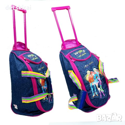 Фантастична WINX пътна чанта - сак на колелца и с изтегляща се дръжка, снимка 2 - Други - 42112392