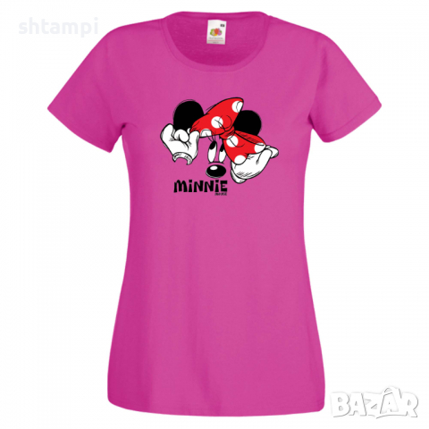 Дамска тениска Minnie Mouse 2 Подарък,Изненада,Рожден ден,, снимка 8 - Тениски - 36530718